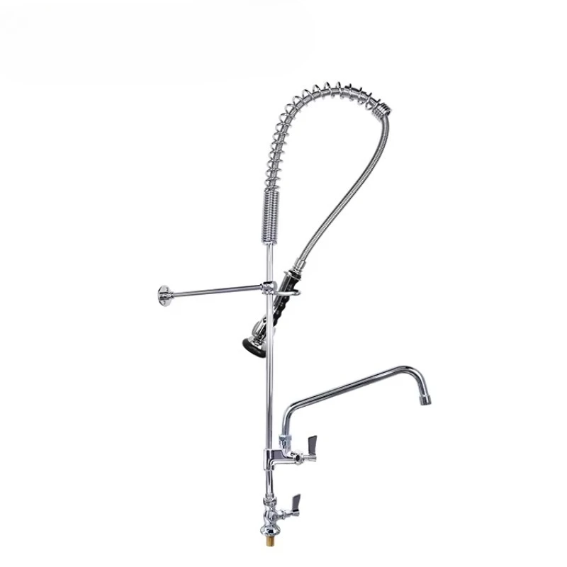 Rubinetto da cucina commerciale Rubinetti miscelatori per lavello pre-risciacquo in ottone per ristoranti e hotel