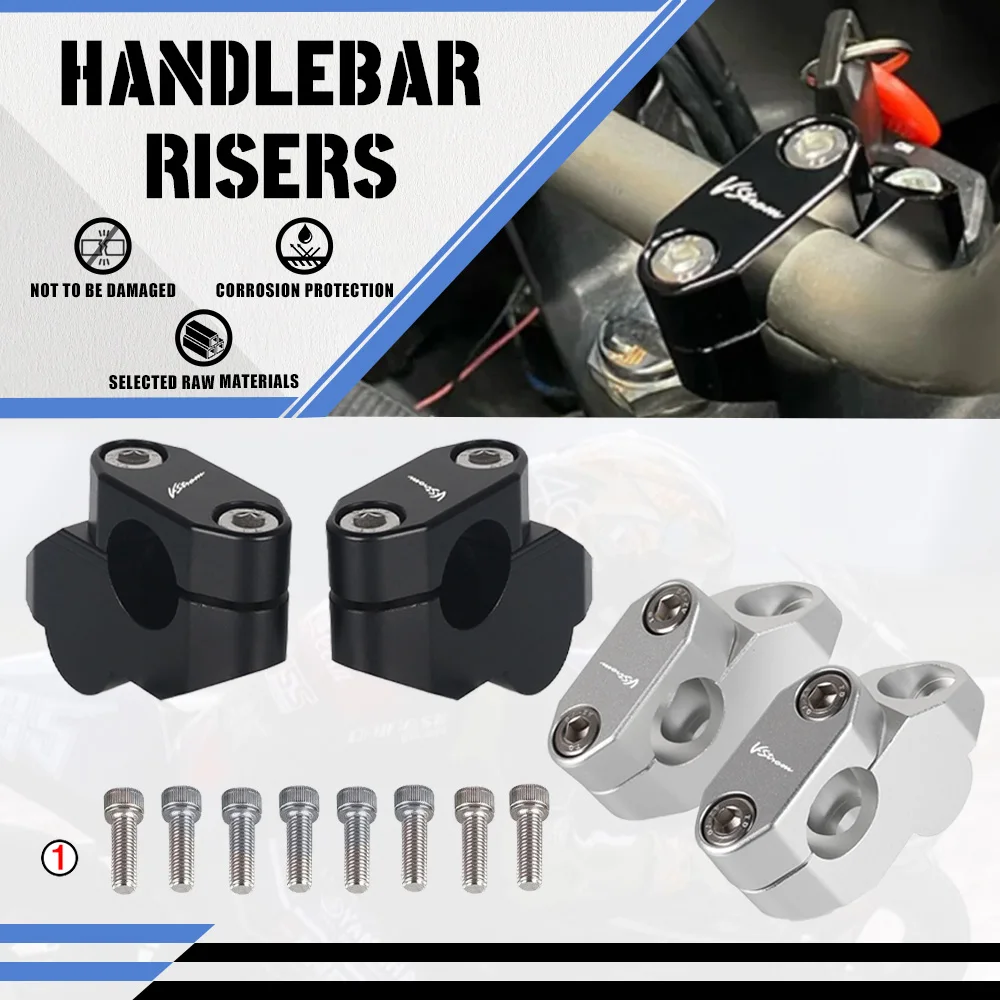 

2019 VSTROM 22mm 7/8" For Suzuki V-Strom 250 V-STROM 650 DL650 V-Strom 1000 DL1000 Handle Bar Mount Risers Offset Extend Raised