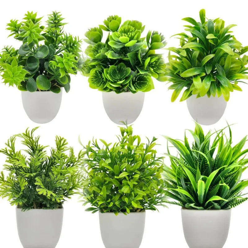Bonsái Artificial, planta falsa verde, plantas en macetas, decoraciones para interiores y exteriores, decoración para el hogar y el dormitorio, decoración para sala de estar y dormitorio