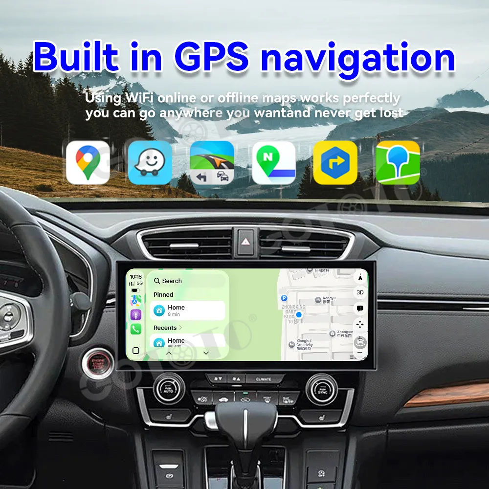 15.8 inch For Honda CR‑V/Breeze 2017‑2022 Model Android 15 Wireless Car Radio Multimedia Player Car GPS Navigation Head Unit