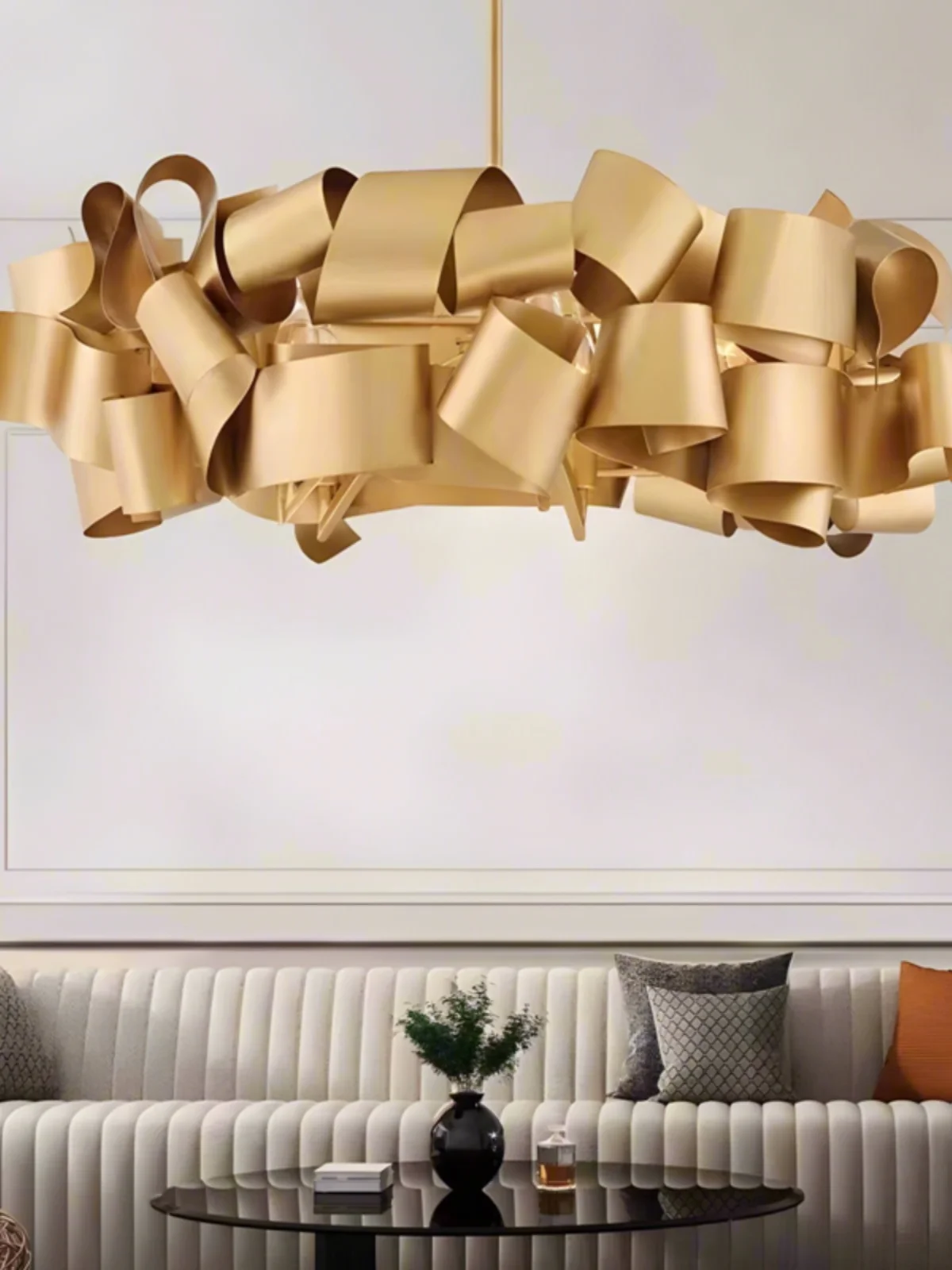 

Modern Minimalist And Luxurious Design With Sensory Lighting For Villas, Living Rooms, Dining Rooms, Minimalist Art Chandeliers