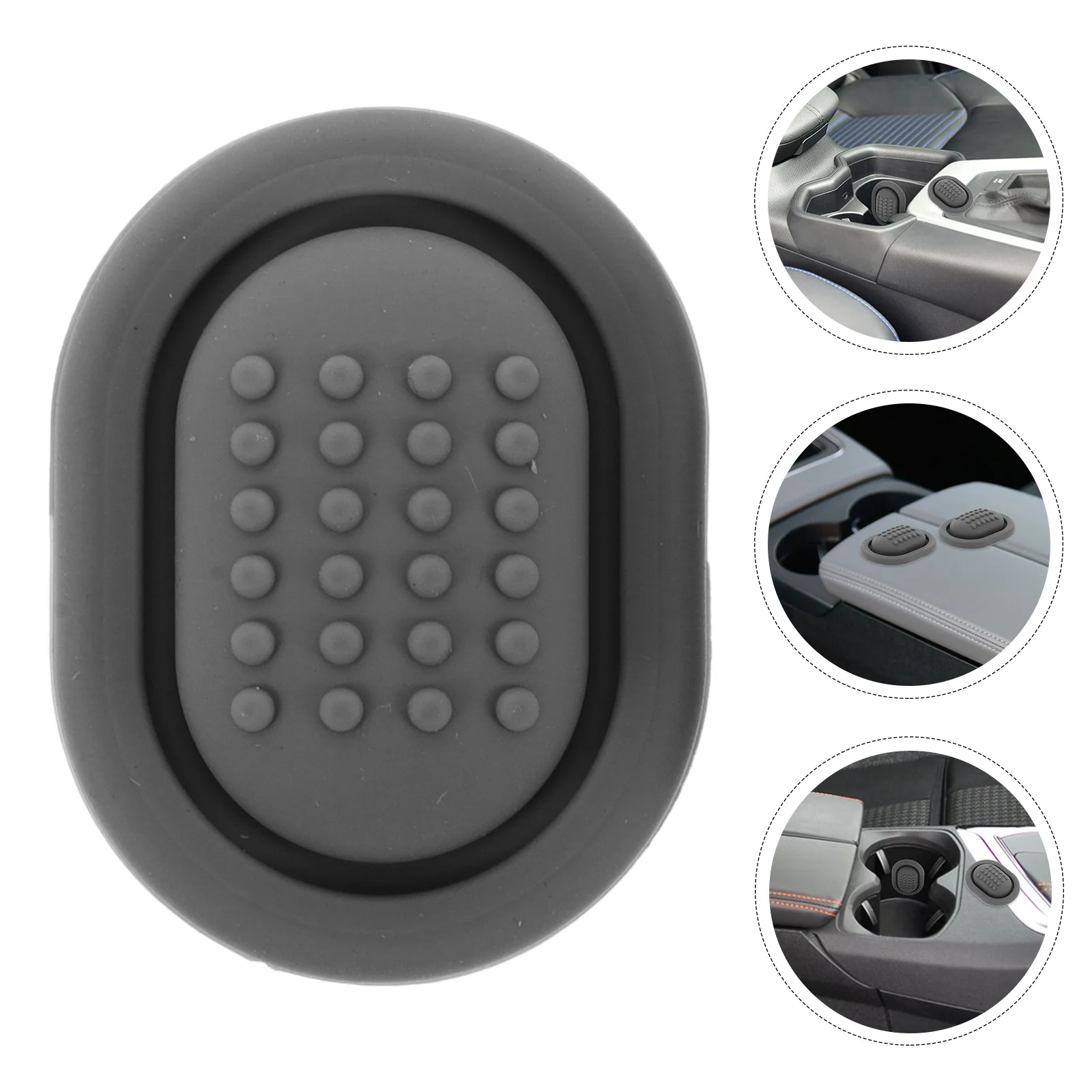 

3Pcs Universal Car Cup Holder Insert Silicone Anti Shake Stabilizer Organizer for Most Vehicles Shock Absorbing Tray