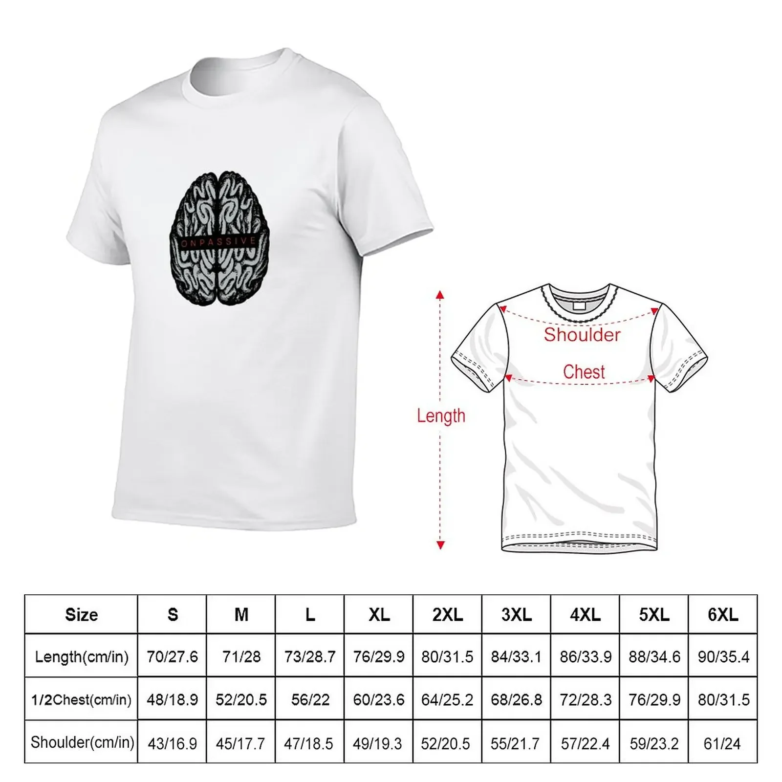 New Onpassive T-Shirt aesthetic clothes vintage clothes t shirts for men cotton