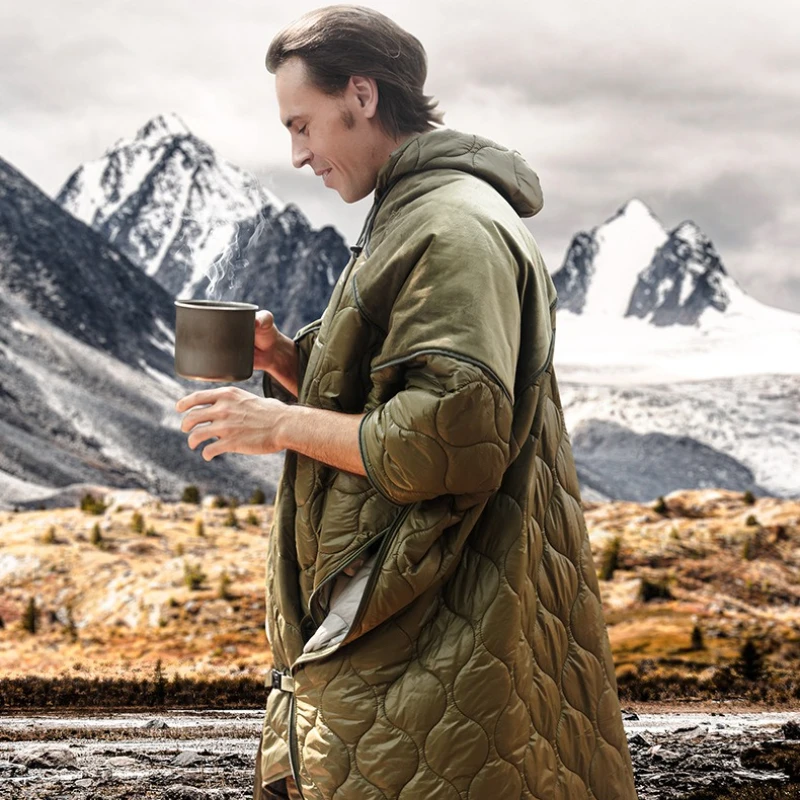 

Многофункциональный носимый спальный мешок, морозостойкий, удобный, дышащий, прочный спальный мешок с накидкой, портативные принадлежности для кемпинга