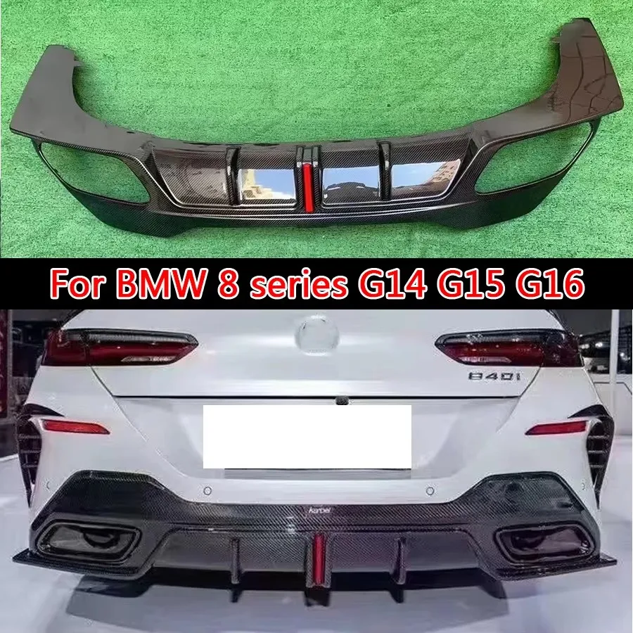 

Для BMW серии 8 G14 G15 G16 830 840 850 задняя губа из углеродного волокна автомобильный задний бампер диффузор задние сплиттеры спойлер автомобильные аксессуары