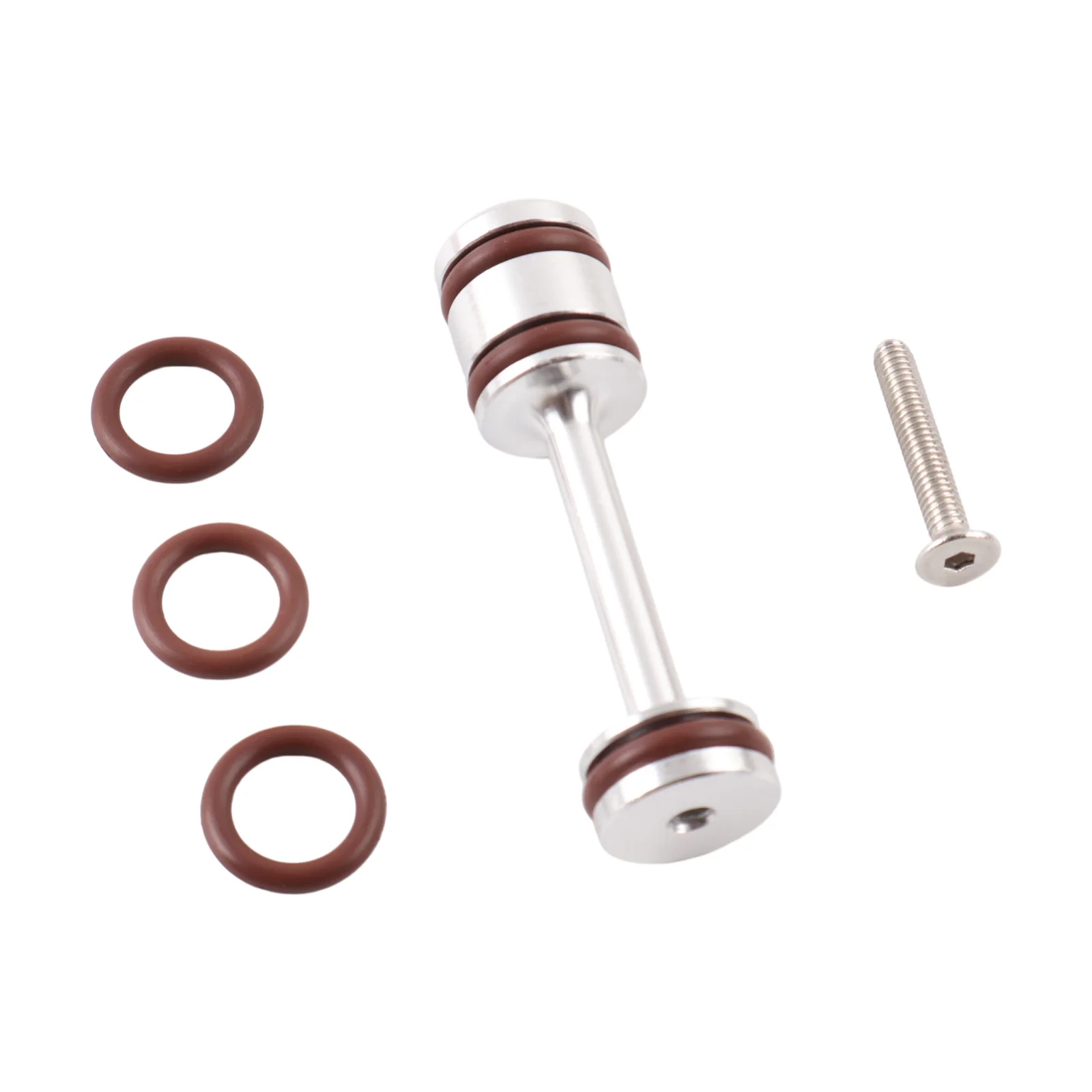 Billet Aluminum Oil Diverter Barbell & Front Gallery Plug Compatible for GM LS Engines w/FKM O Ring
