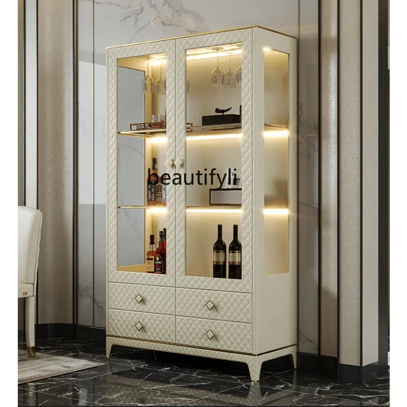 

Restaurant Wine Cabinet Furniture Sideboard Cabinet Porch Cabinet Combination Post-Modern Custom Glass Bookcase