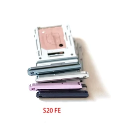 50Pcs/Lot Sim Tray Holder SIM Card Tray Slot Holder Adapter Socket For Samsung Galaxy S20 FE