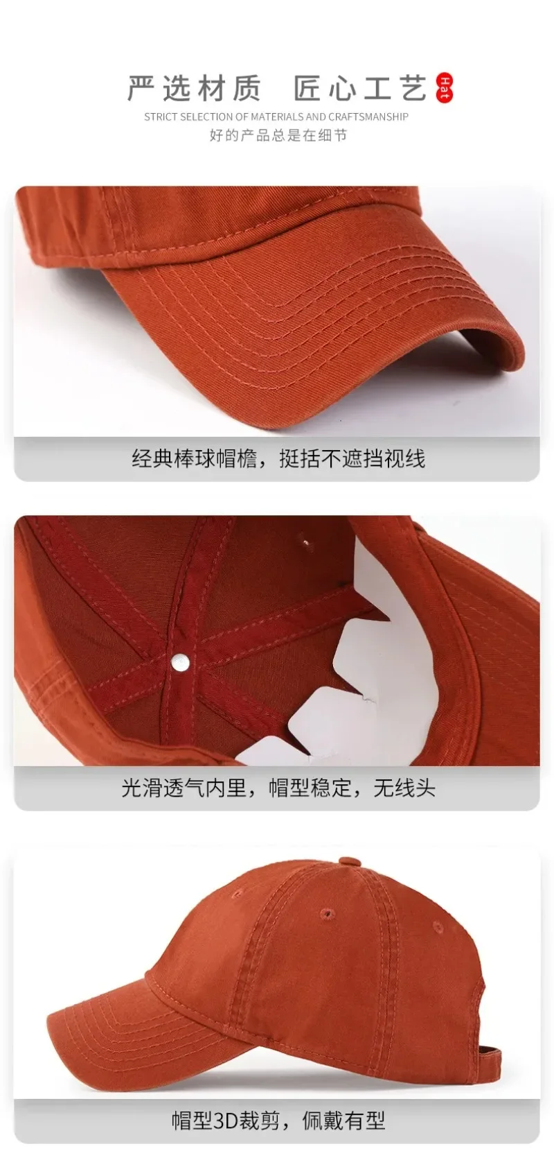 Neue Einfarbig Große Größe 63 cm Weiche Baumwolle Baseball Caps Männer Klassische Plus Snapback Kappe Damen Hohe Qualität Golf sonnenhut 59-62 cm – Detail 14