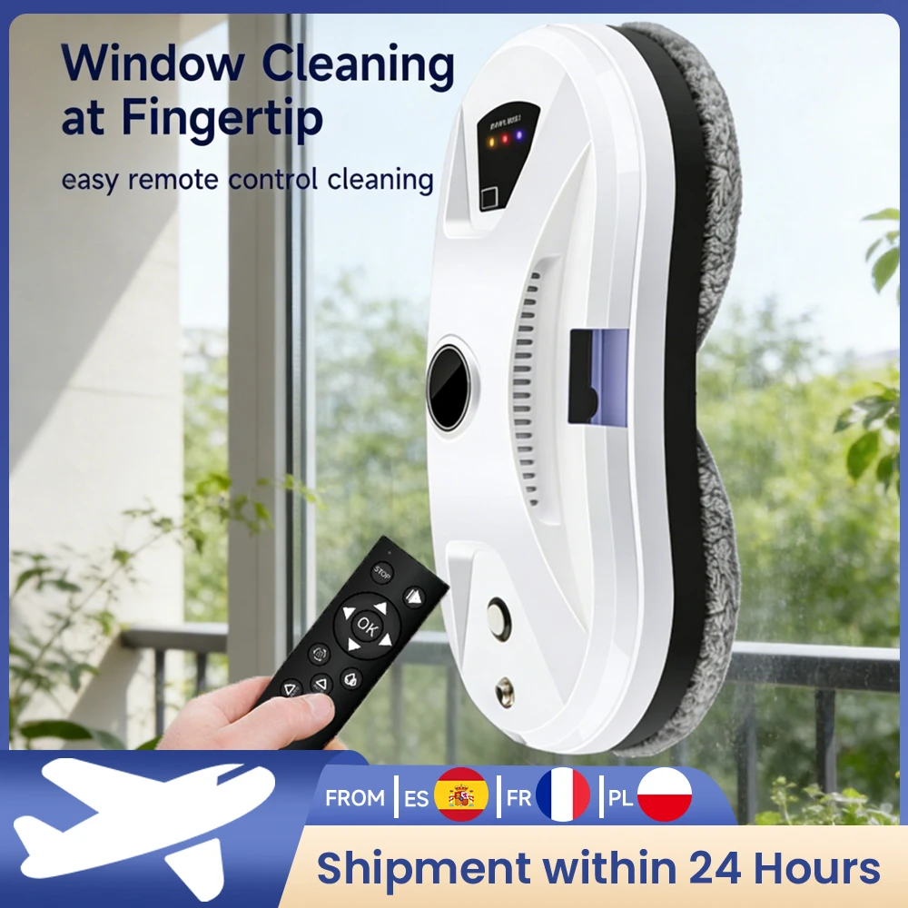 Robot aspirateur électronique pour nettoyage de vitres, fonctionnement automatique, télécommande électrique pour la maison, 5600PA, 90W