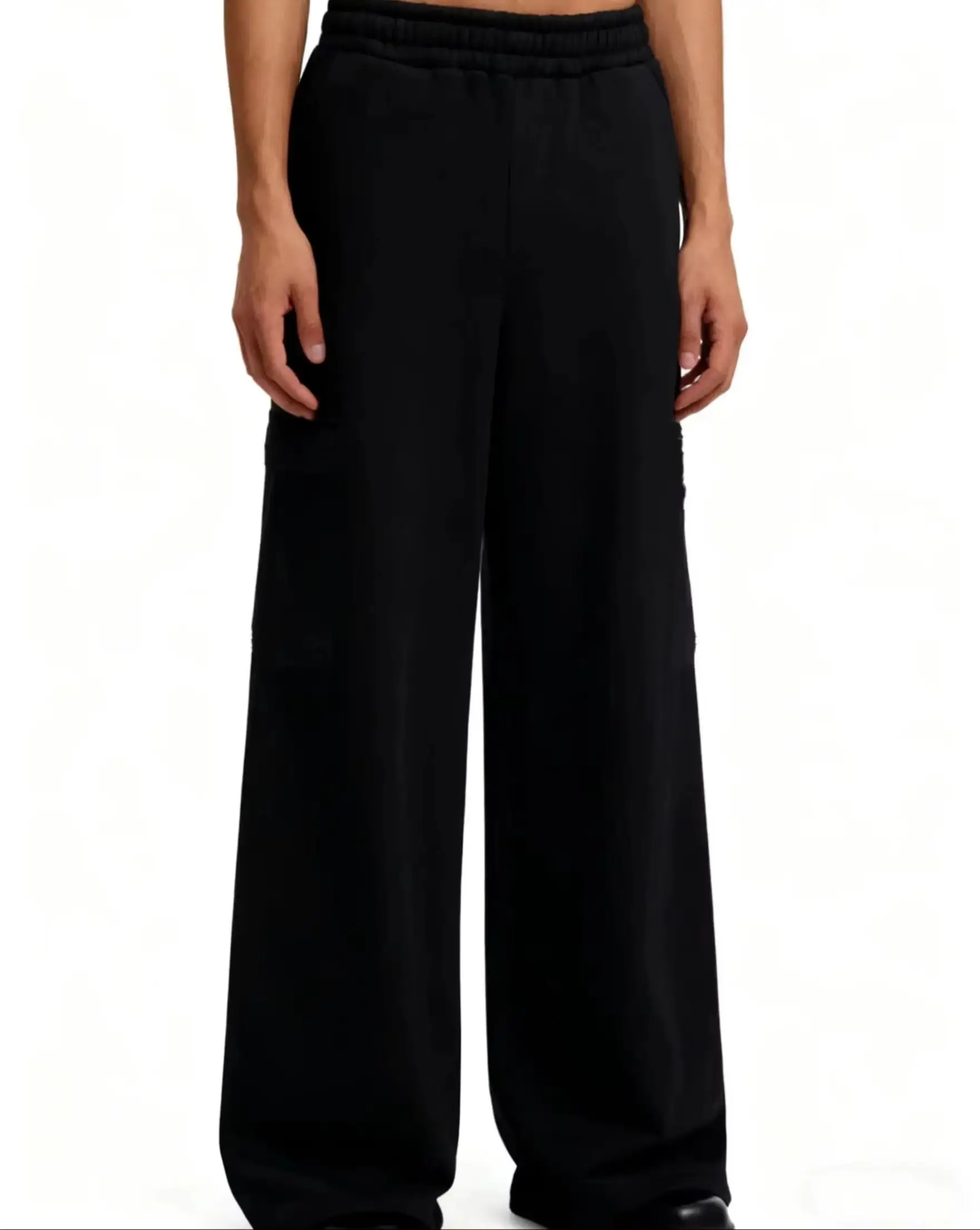 

Мужские однотонные спортивные штаны с прямыми штанинами, подходящие для повседневных видов спорта, таких как бег, тренажерный зал и активный отдых.