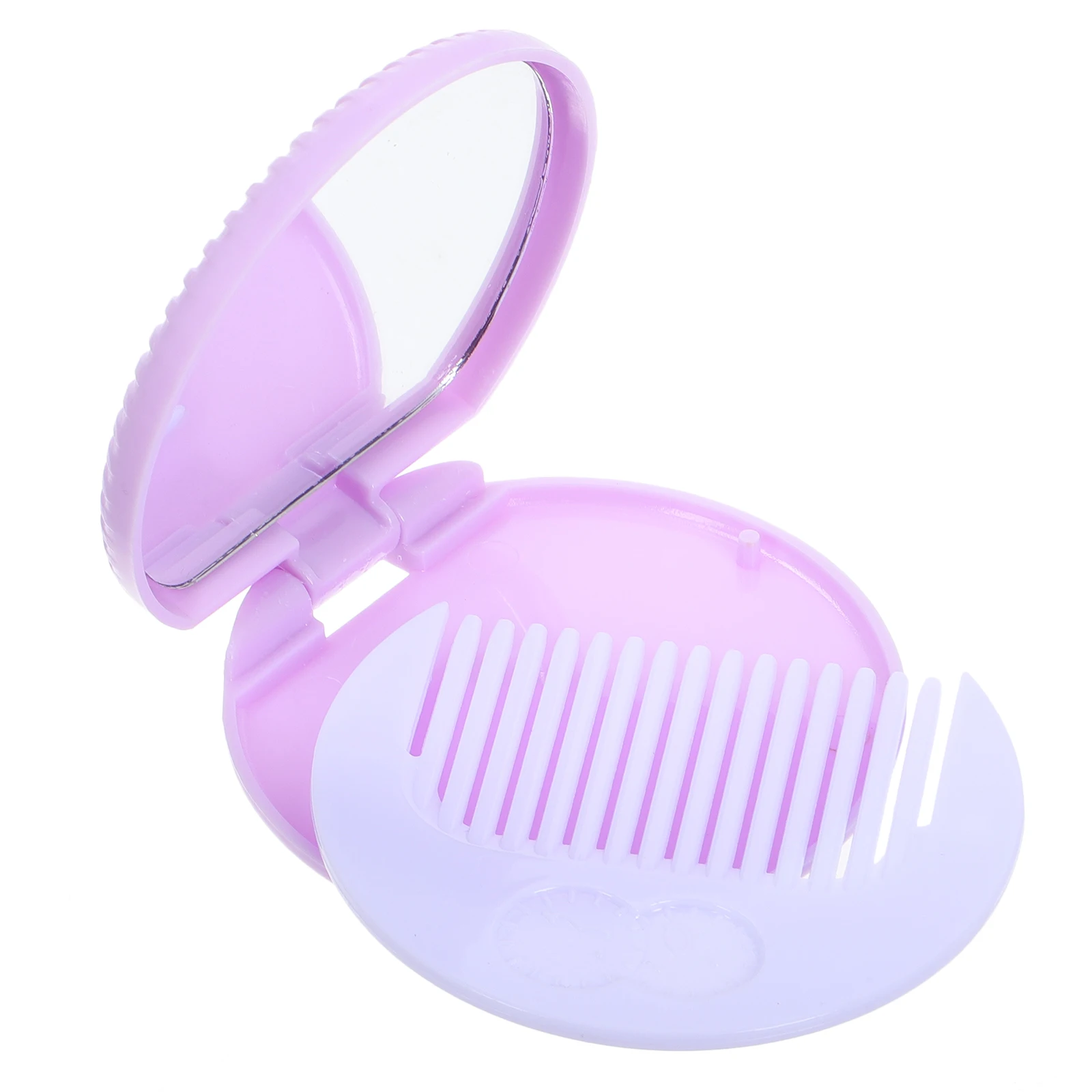 مجموعة مشط مرآة مدمجة في مرآة مكياج محمولة بتصميم كوكي الشوكولاتة الممتعة للسفر والحفلات وخفيفة الوزن ولطيفة #3