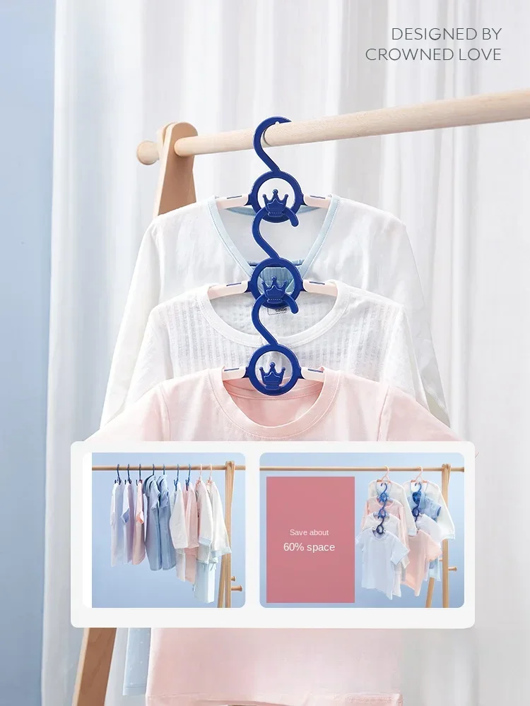 Multi Functional Children's Clothes Hanger Clip Retractable Non Slip