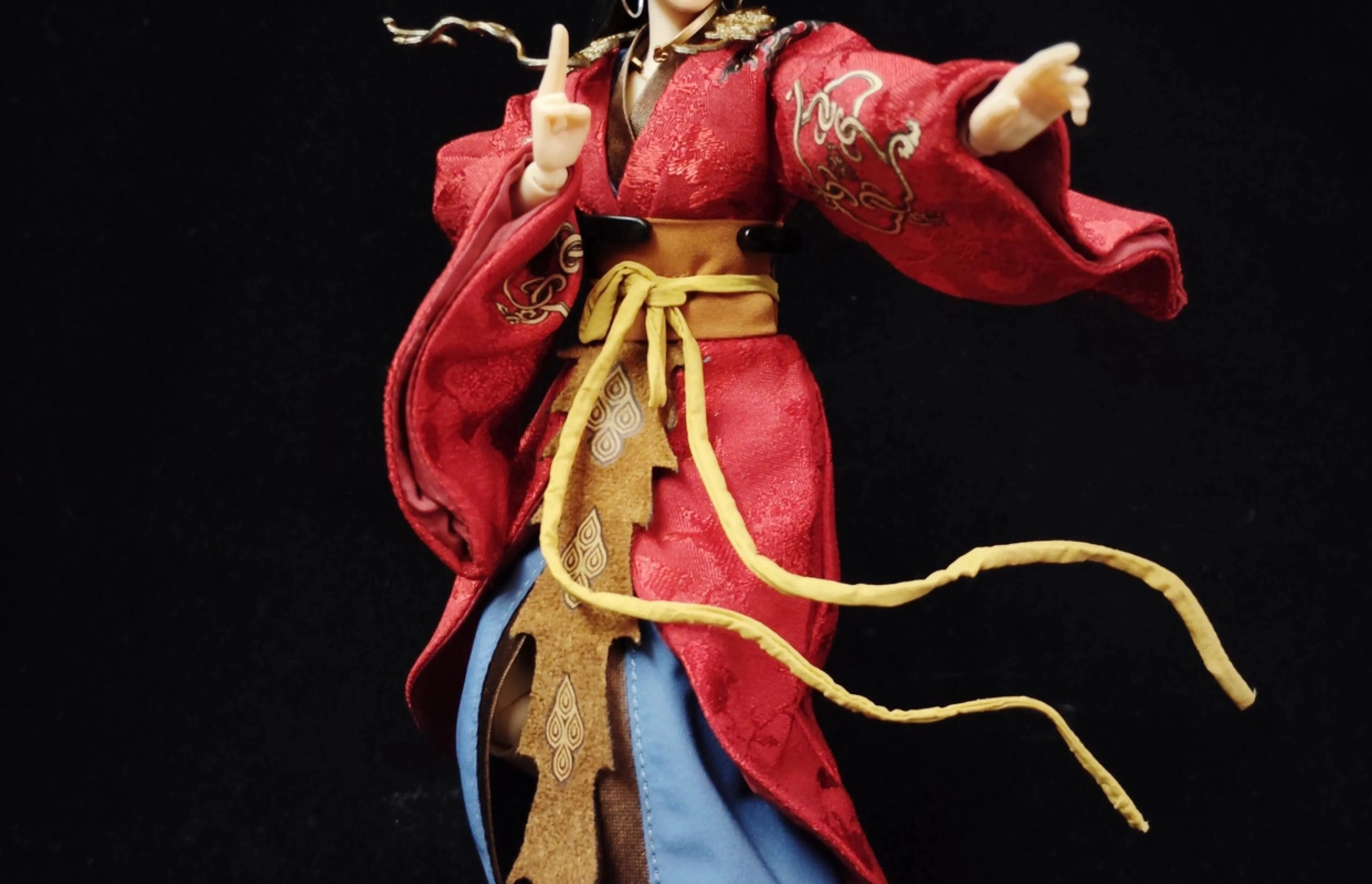 1/12 Scale หญิงจีนโบราณเสื้อผ้าเกมชุดเข็มขัดสําหรับ 6 "Romankey Action Figures Body