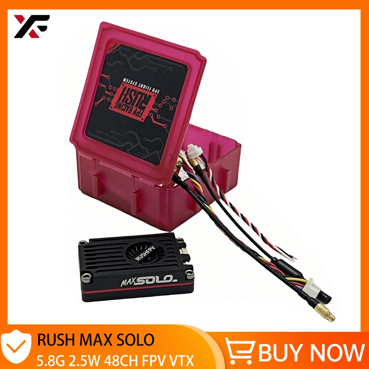 Rush Tank Max Solo 5,8 GHz 2,5 W 48Ch Vtx Fpv High Power 48Ch Vtx Videosender mit CNC Shell für Rc Fpv Racing Drohnen