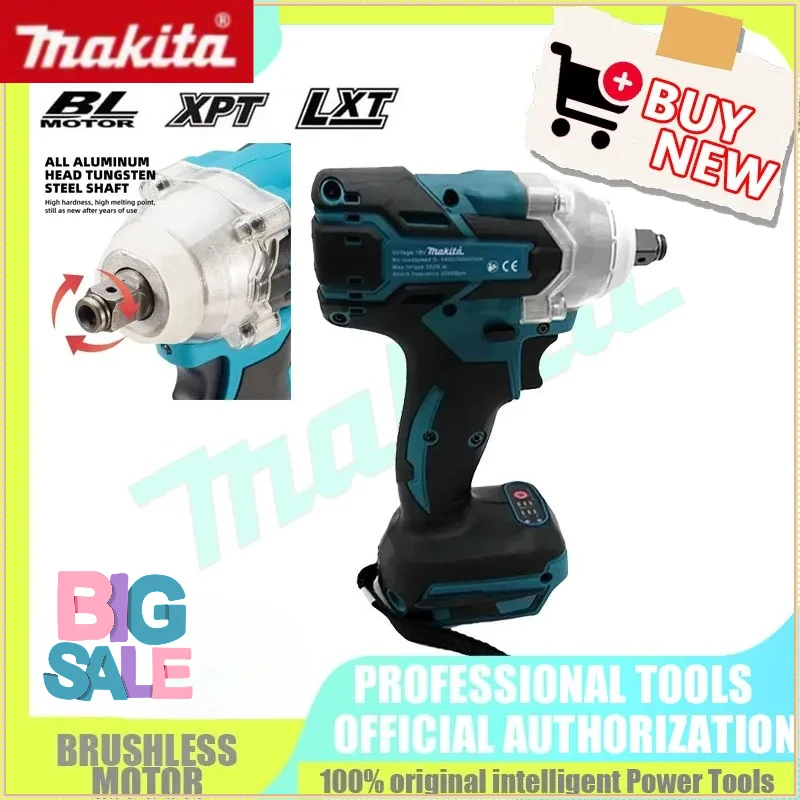 

Аккумуляторный ударный гайковерт Makita DTW600 с высоким крутящим моментом, бесщеточный, перезаряжаемый, для авторемонта, совместим с аккумуляторами Makita 18В