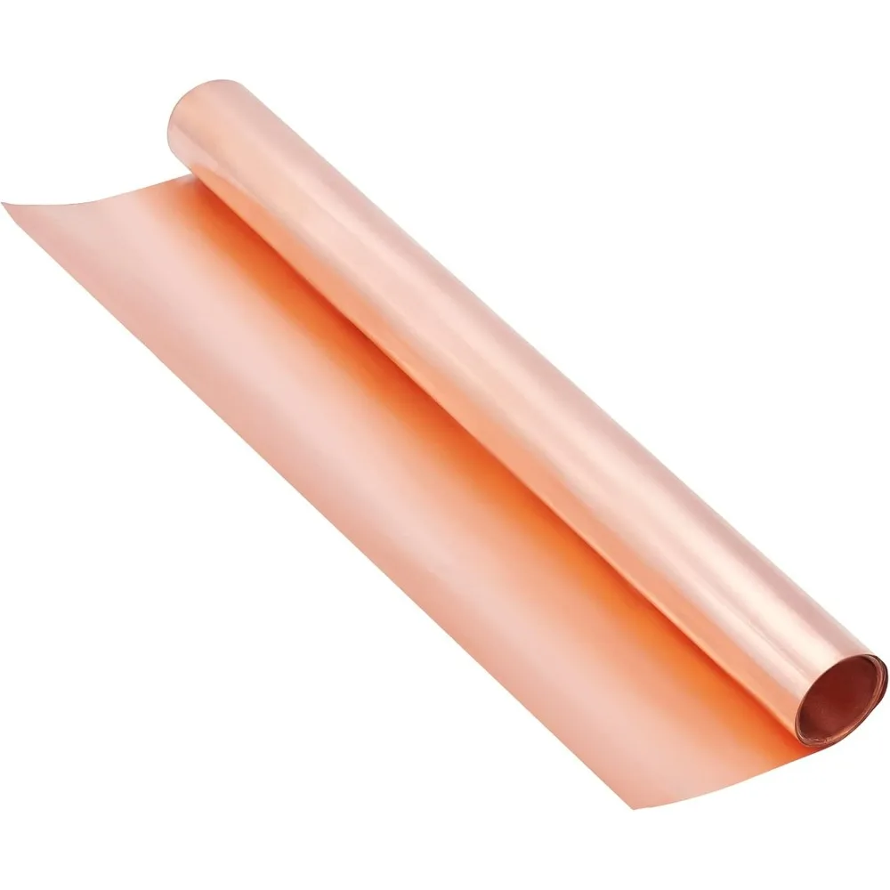 0.03mm Copper Roll High Purity Pure  Weather Proof Brass Sheet  Foil Light Salmon Color Sheets for Mechanical