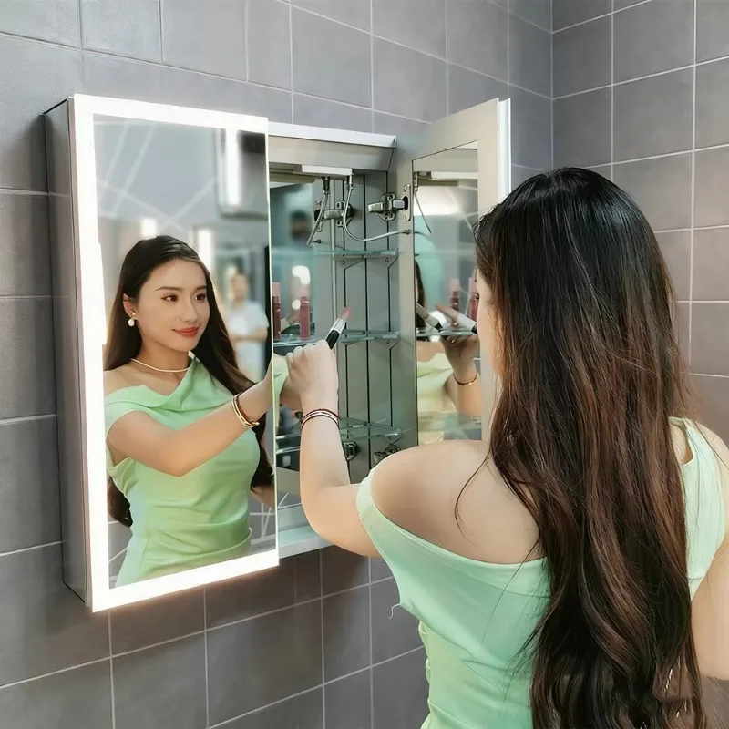 

[Hot Sale] Factory Wholesale America EU UK Hospitality Hotel Medicine Led Mirror Bathroom Cabinet