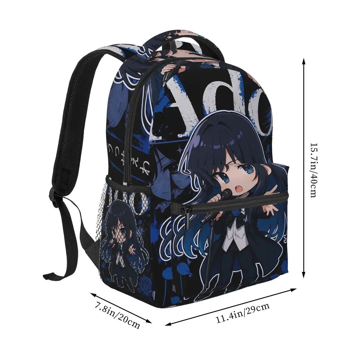 Ado World Tour Hibana Backpack Student Boys Girls BookBag Kids School Bag Laptop Shoulder Bags for Men Women