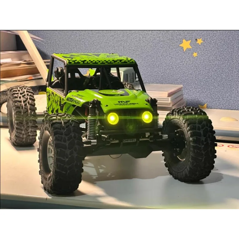 Front Grille & Headlight for 1:10 VP H10 Optic RC Crawler, Nylon Printed, with Lights & Lens, Perfect Replacement Upgrade Parts