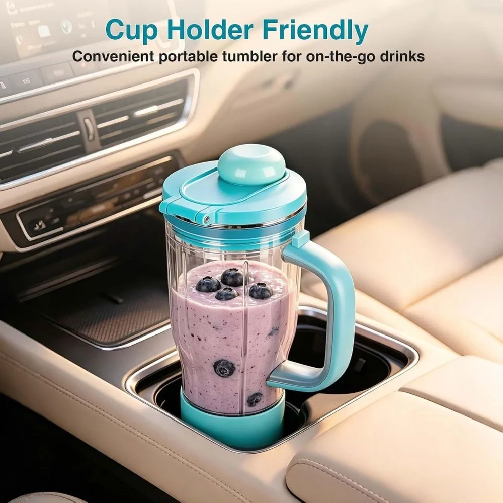 [newa66z-】-leakproof-lid-detachable-straw-26-oz-travel-tumbler-replacement-cup-for-ninja-blendboss-db351-db301-blender
