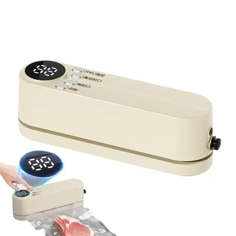 Portable USB charging vacuum sealer 7.4V 1200 mAh Food Storage Sealing Machine Compact Sealing Machine for Snacks Fruit