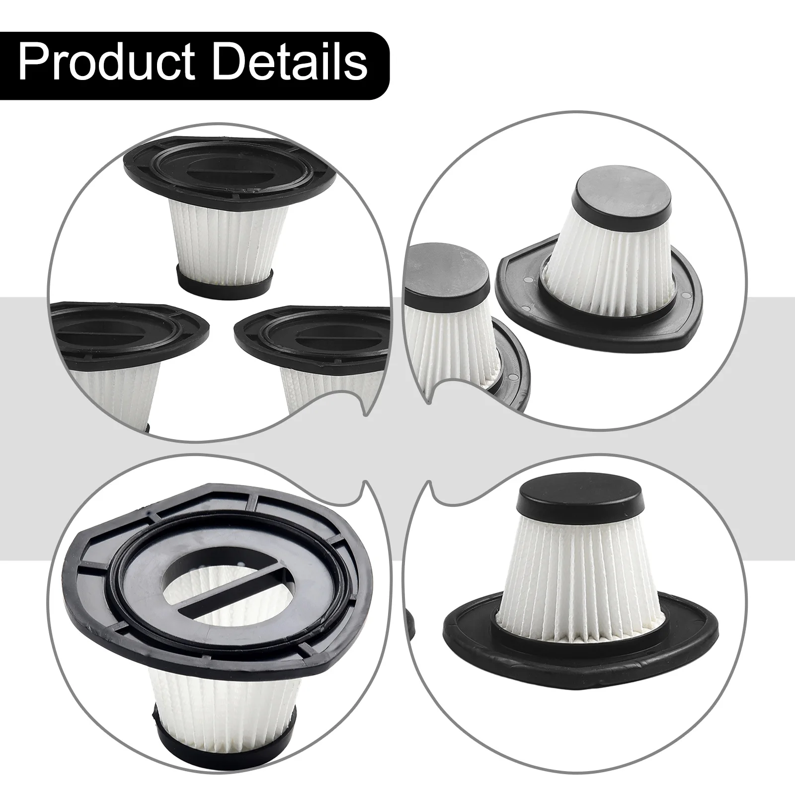 3 قطعة ل R-6053 يده سيارة مكنسة كهربائية لاسلكية استبدال تصفية مكانس كهربائية للكنس روبوت اكسسوارات قطع الغيار