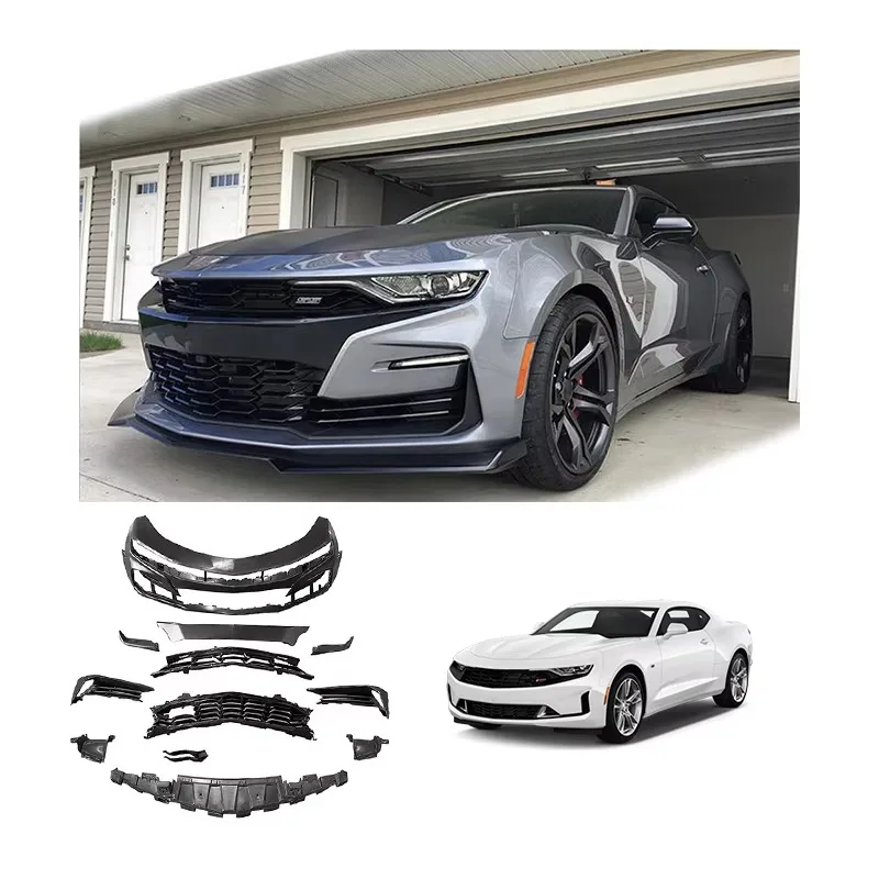 

Apollo2019 Ss Style Body Kit Front Bumper Lip For Camaro 2019-2023 Car Bumper