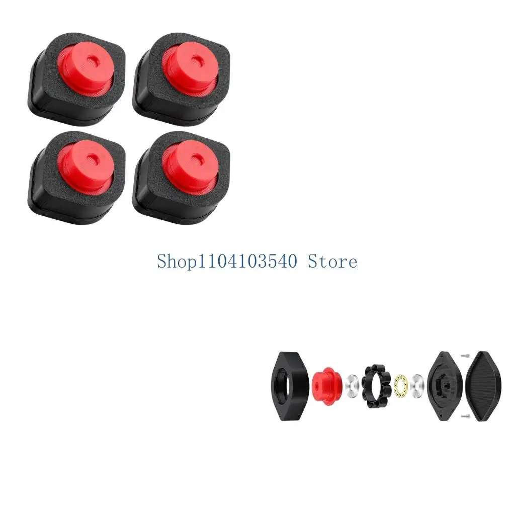 02DC 4Pcs Plastic Feet 3D Printer Foot Pad Antislip Shock Absorbing Pad Feet Upgraded Replacement for U1 Accessories