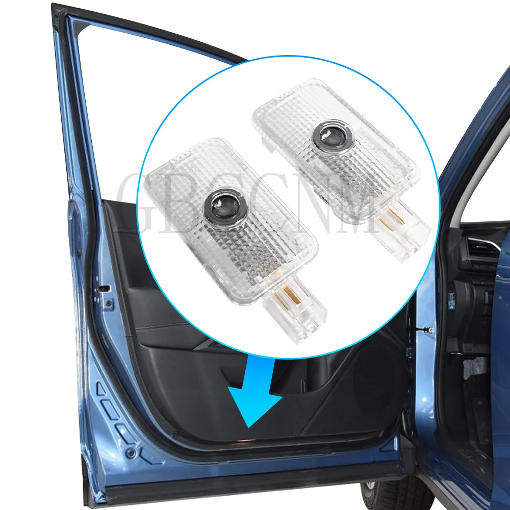 2X LED Car Door Interior Courtesy Ghost Shadow Welcome Light Accessories For Subaru Forester Outback Legacy Impreza Tribeca XV