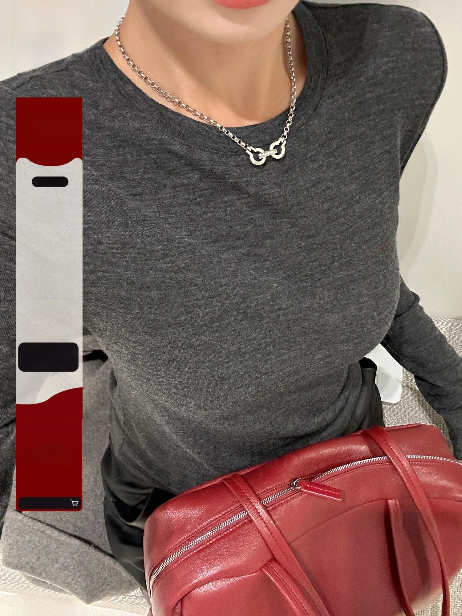 

Pure Wool Long Sve T-irt Women's 2025 New Autumn Top Korean Sle Slim Fit Embroidered Base irt Casual Series