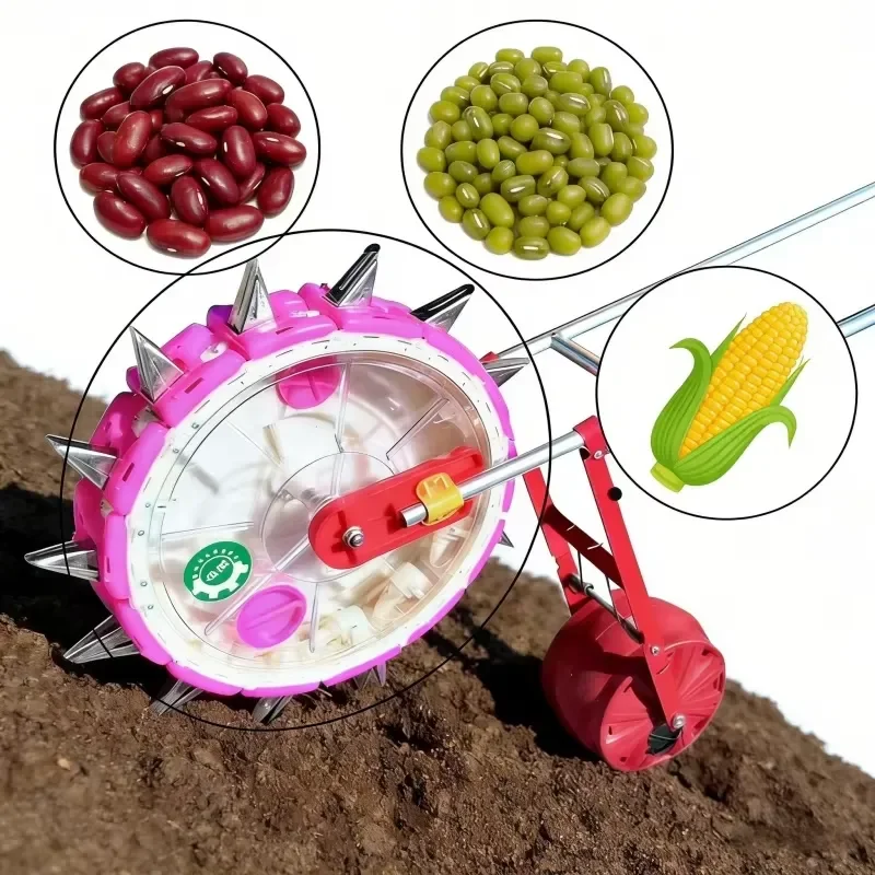 Original Factory Hand Push Corn Wheat Maize Peanut Manual Seeder Sowing Machine Seeders Transplanters Farm