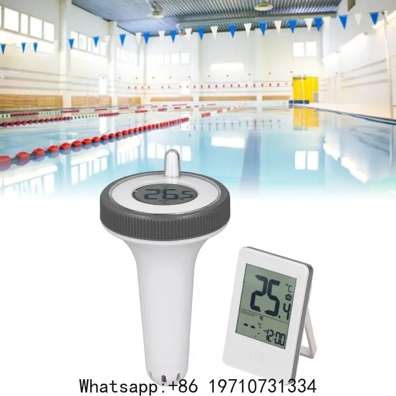 Wireless Swimming Pool Thermometer LCD Display 0.1℃ Accuracy Waterproof Digital Floating Thermometer Temperature Meter