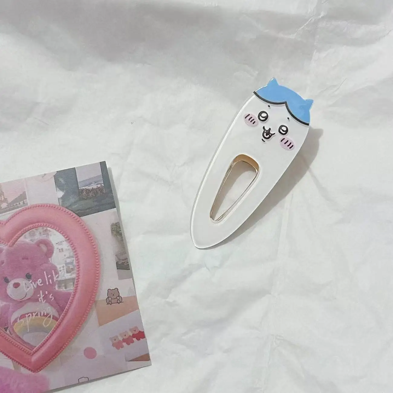 Kawaii Chiikawas Character Hair Clips Cute Cartoon Acrylic Duckbill Clips Funny Anime Hair Accessories for Daily Use