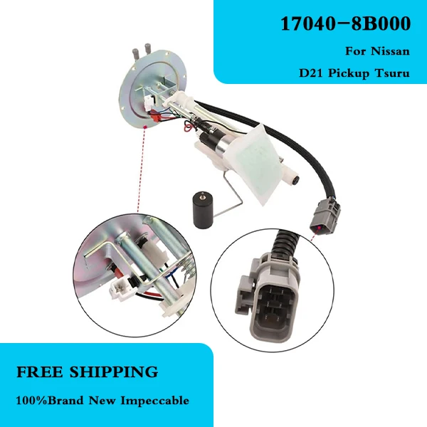 17040-8B000 17040-3B000 conjunto de bomba de combustible para motocicleta bomba de aceite para Nissan D21 Pickup Tsuru 1992-2007 (6 pines) piezas 170408B000
