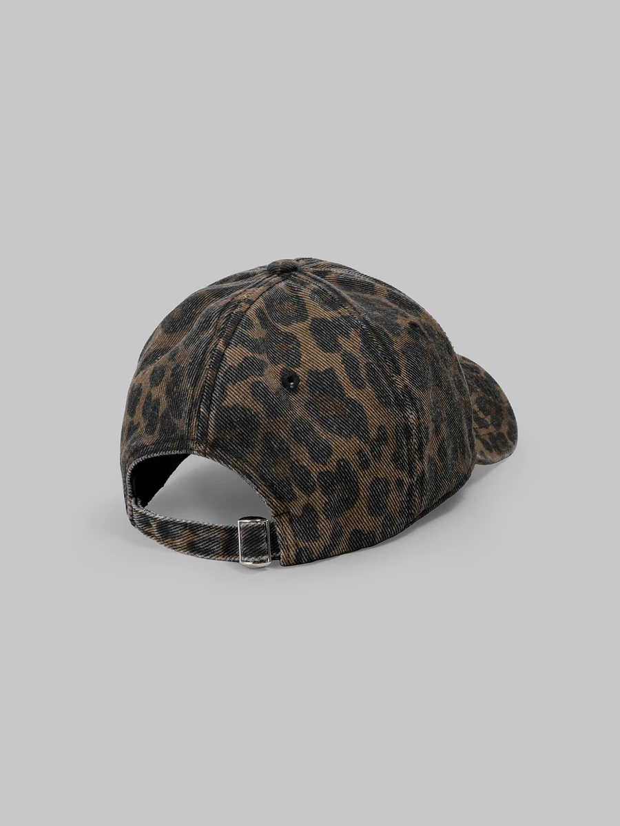 

Leopard Print Corduroy Baseball Cap For Women Casual Sun Hat Spring Summer