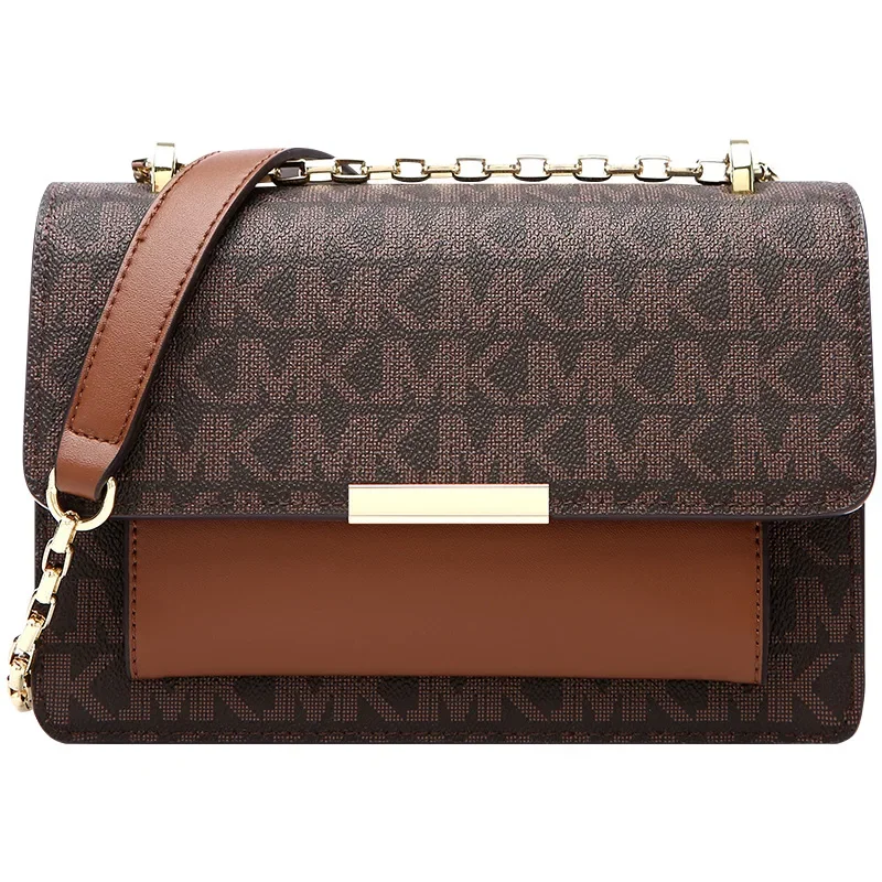 MKJ Fashion Brand Chain Trendy and Simple Single Shoulder Crossbody Bag High-quality Letter Retro Versatile Small Square Bag