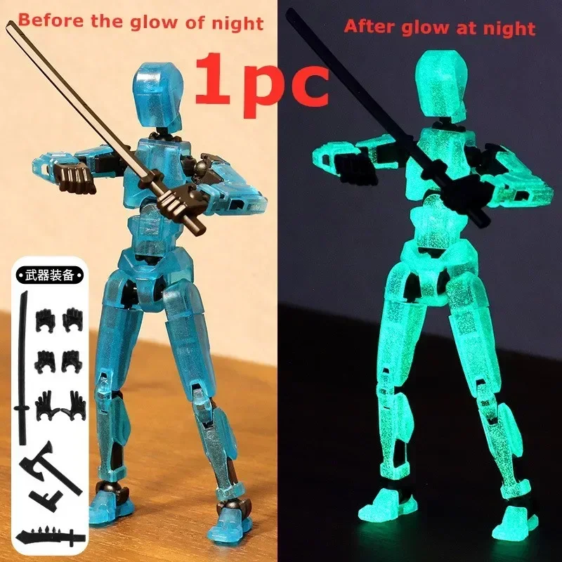 13 Actionfiguren Titan Multi-Jointed Movable Shapeshift Robot T13 Action Mannequin Charakter und Hund Figur Spielzeug Geschenke für Kinder