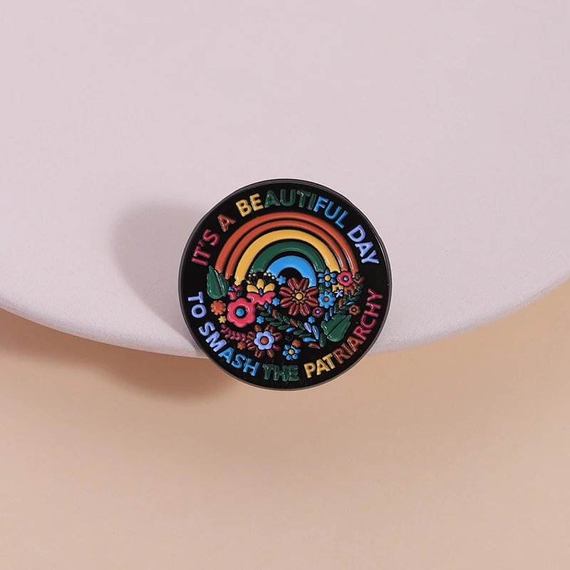 Feministische Frauen Girl Power Emaille-Pins: Bury the Patriarchy, Gender Power Equality Broschen, Anstecknadeln, Schmuckgeschenke für Freunde – Detail 29