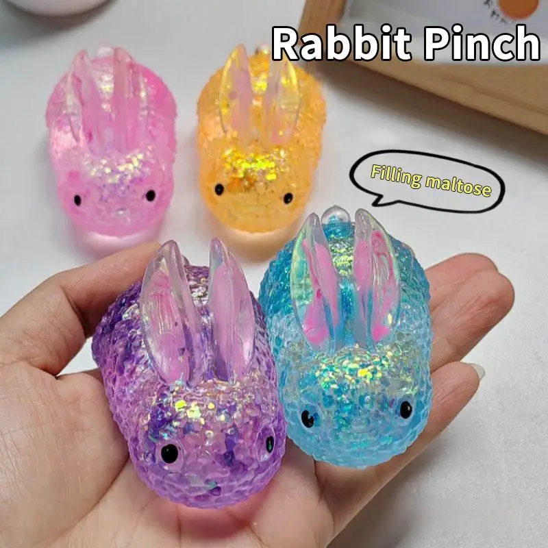 Maltose Rabbit Squeezable Toy Slow-Rebound Tear-Resistant Stretchable For Stress Relief Kids Party Favors Birthday Gifts