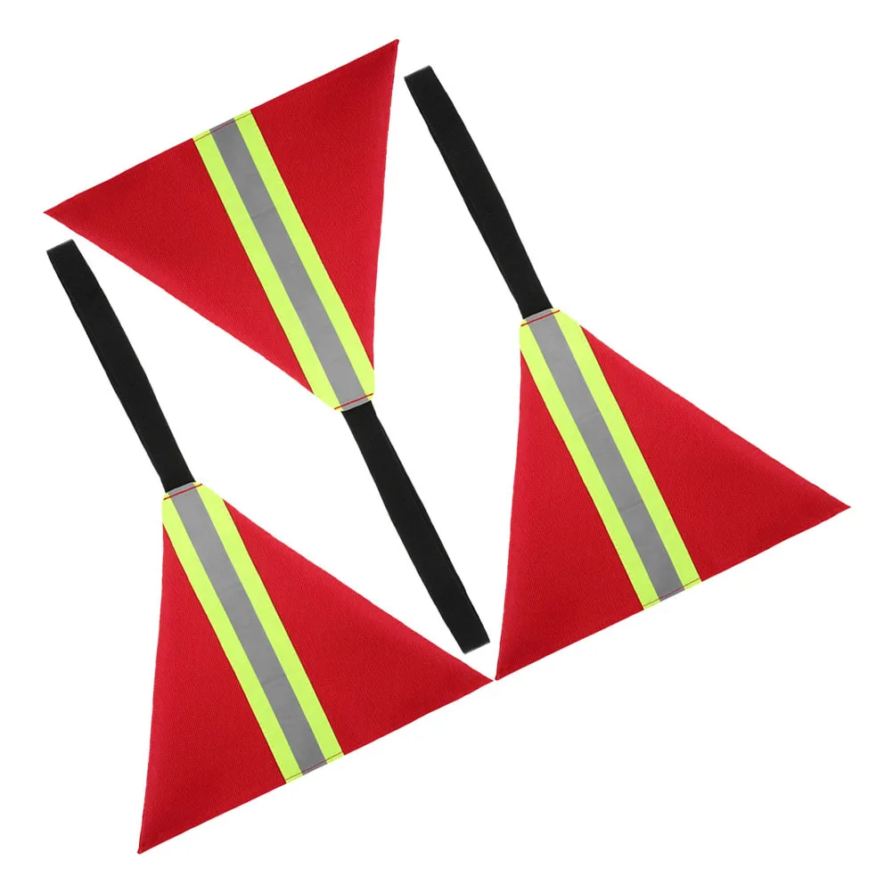 

3Pcs Kayak Travel Towing Flag Red Reflective Safety Warning Flag High Visibility Kayak Accessories Boating Safety Flags Outdoor