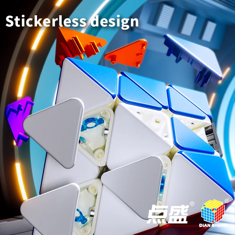 Kostka Magnetyczna DianSheng Galaxy Cluster FTO NEO Cube Profesjonalna Kostka Puzzle Zabawka Speed Cube Prezent dla Dzieci Cubo Magico Puzzle