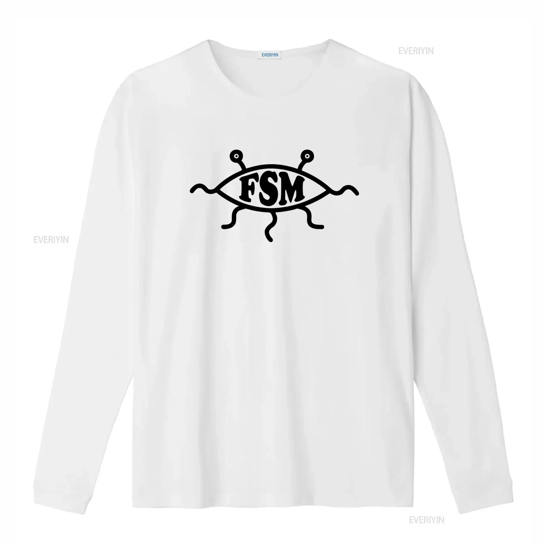 Fsm T Shirt Mens Funny Flying Spaghetti Monster Church Design Atheist Atheism  vintage Washed streetwear Top For Everyday Wear