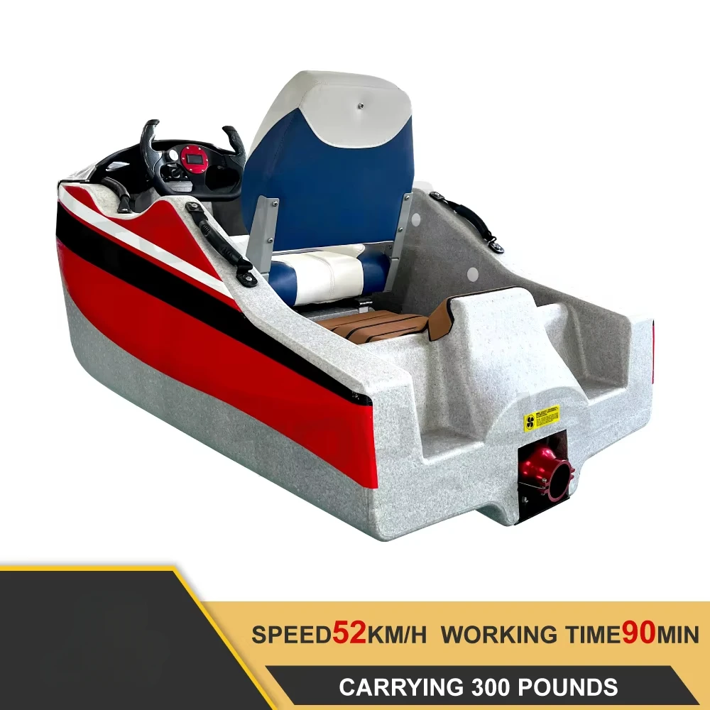 Best Selling Rush Wave Electric Kart Boat 15000w 15kw Karting Jet Go for Mini Electric Kart Boat