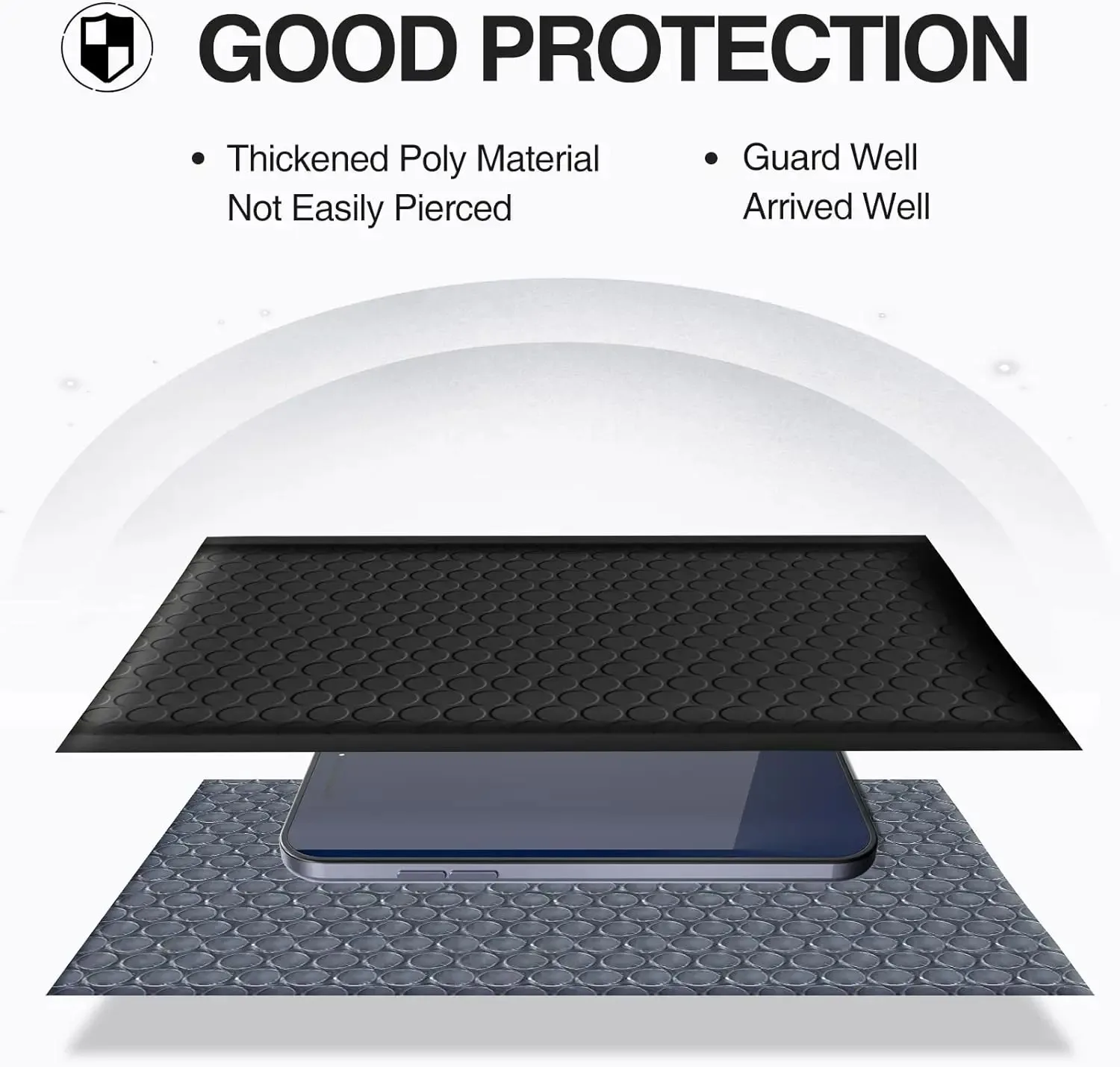 ซองกันกระแทกแบบปิดผนึกเอง 20 ชิ้น/ล็อต ซองพลาสติกบุฟองน้ำ ซองจดหมายแบบล็อคอัตโนมัติ สำหรับการส่งพัสดุทางธุรกิจ