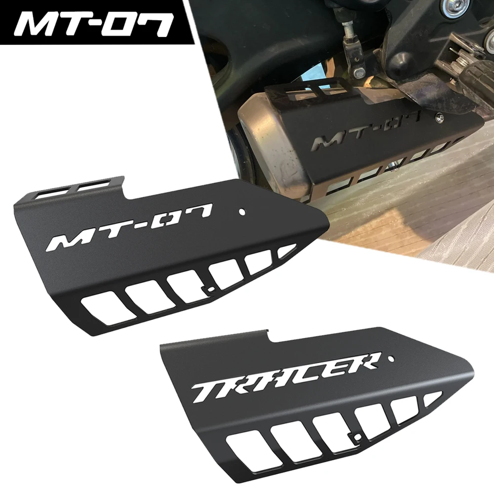 

Motorcycle Accessories For YAMAHA MT-07 MT 07 MT07 2014 - 2026 2025 2024 2023 2022 2021 Exhaust Muffler Protection Guard Cover