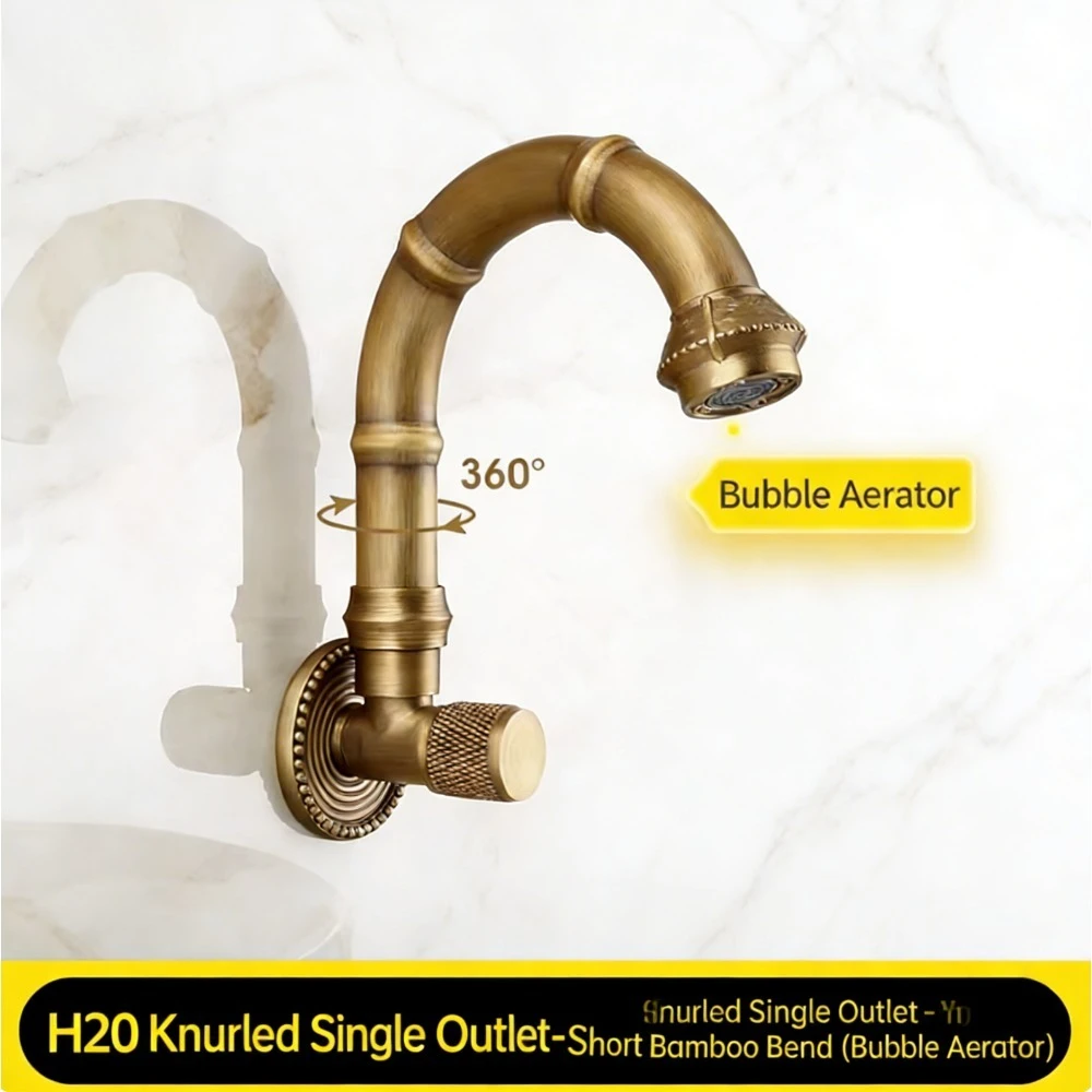 

Винтажный латунный взрывозащищенный кран для холодной воды, для балкона, улицы, двора, сада, для мытья полов, для бассейна, антикварный кран