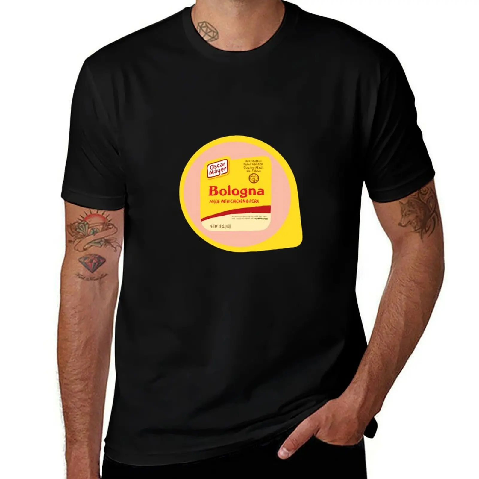 Oscar Mayer Bologna Illustration T-Shirt Outdoor Sports Lightweight Tee T-Shirt