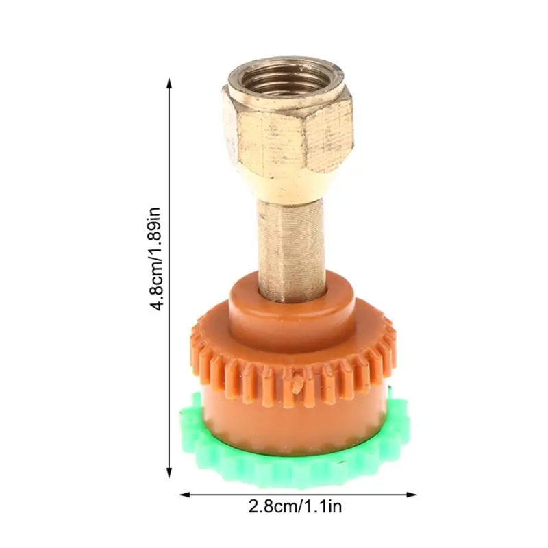 Sprayer Nozzle 14 Teeth 7/16-22 Teeth Plastic Cap Copper Rod Design Leakproof for Lawn and Garden Watering