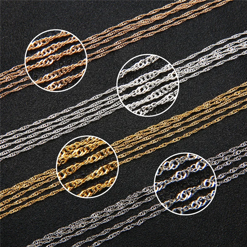 5meters Metal Iron Open Link Chains Bulk Lot Diameter 1mm Necklace Chains For Craft Bracelet Findings Jewelry Making Supplies